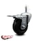 Service Caster 4'' Soft Rubber Wheel Swivel 7/16'' Stem Caster with Total Lock Brake SCC-GRTTL20S414-SRS-716138 - alternate 2